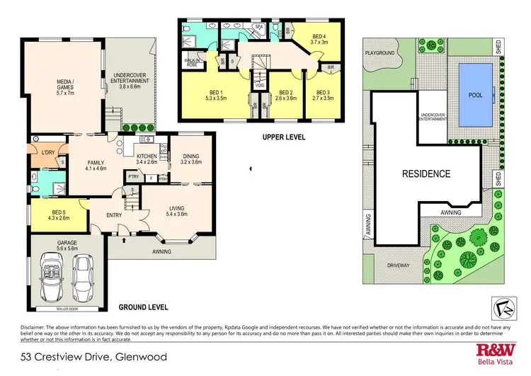 Floorplan of Homely house listing, 53 Crestview Drive, Glenwood NSW 2768