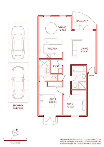 Floorplan of Homely apartment listing, 17/88 Barcom Avenue, Darlinghurst NSW 2010