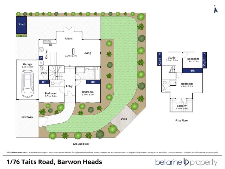 Floorplan of Homely house listing, 1/76 Taits Road, Barwon Heads VIC 3227