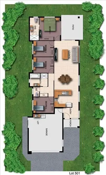 Floorplan of Homely house listing, 10 Brockman Way, Smithfield QLD 4878