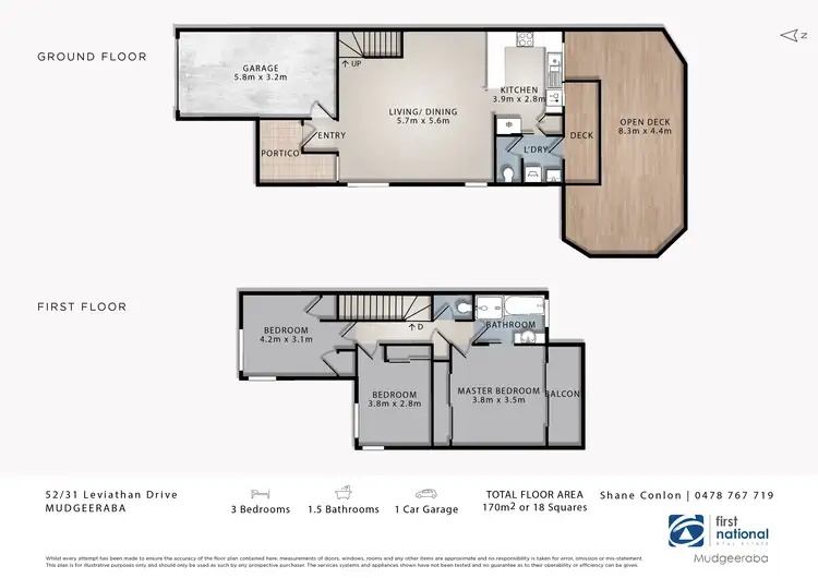 Floorplan of Homely townhouse listing, 52/31 Leviathan Drive, Mudgeeraba QLD 4213