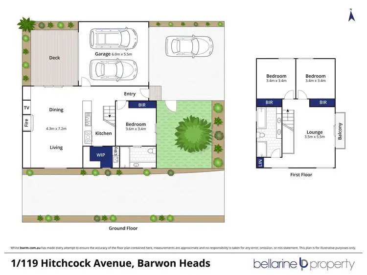 Floorplan of Homely townhouse listing, 1/119 Hitchcock Avenue, Barwon Heads VIC 3227