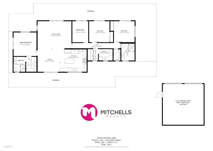 Floorplan of Homely rural property listing, 43 Piggford Lane, Walligan QLD 4655
