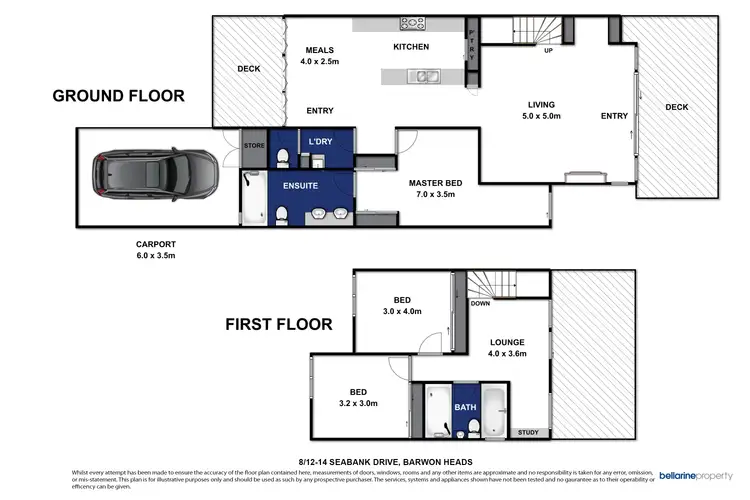 Floorplan of Homely townhouse listing, 8/12-14 Seabank Drive, Barwon Heads VIC 3227