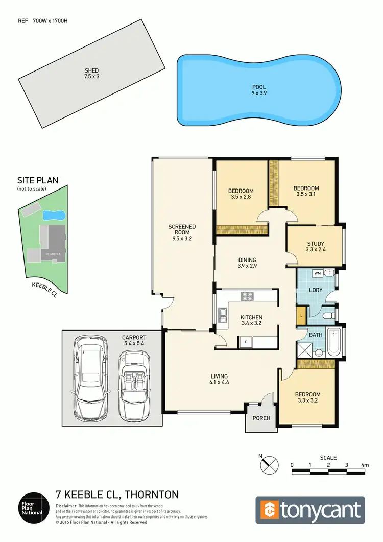 Floorplan of Homely house listing, 7 Keeble Close, Thornton NSW 2322