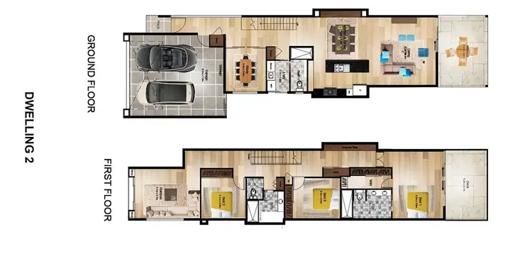 Floorplan of Homely house listing, Villa 2/61 Sailaway Street, Mermaid Waters QLD 4218