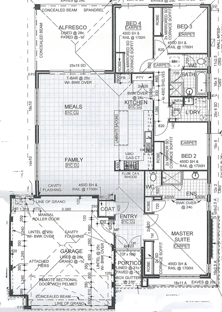 Floorplan of Homely house listing, 6 Citrino Ave, Aveley WA 6069