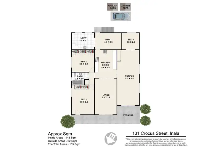 Floorplan of Homely house listing, 131 Crocus Street, Inala QLD 4077