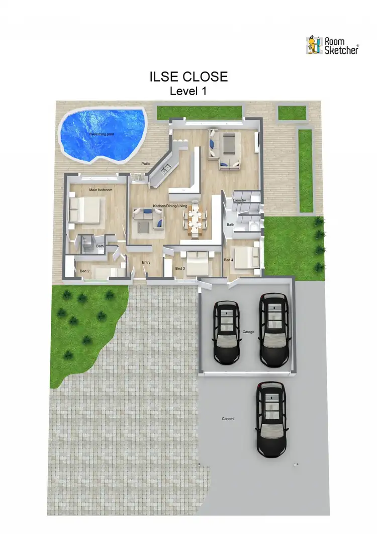 Floorplan of Homely house listing, 15 Ilse Close, Clifton Beach QLD 4879