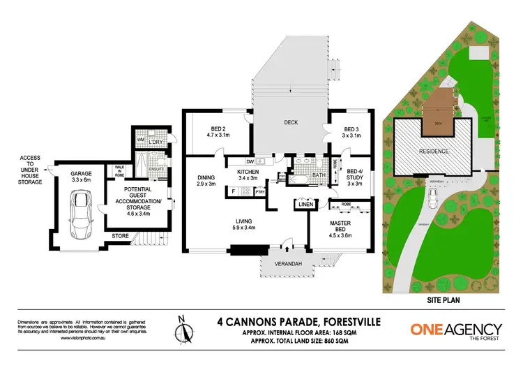 Floorplan of Homely house listing, 4 Cannons Parade, Forestville NSW 2087