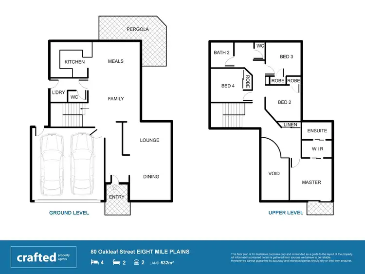 Floorplan of Homely house listing, 80 Oakleaf Street, Eight Mile Plains QLD 4113