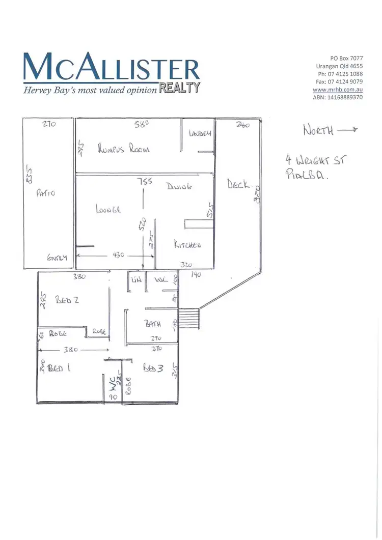 Floorplan of Homely house listing, 4 Wright Way, Pialba QLD 4655