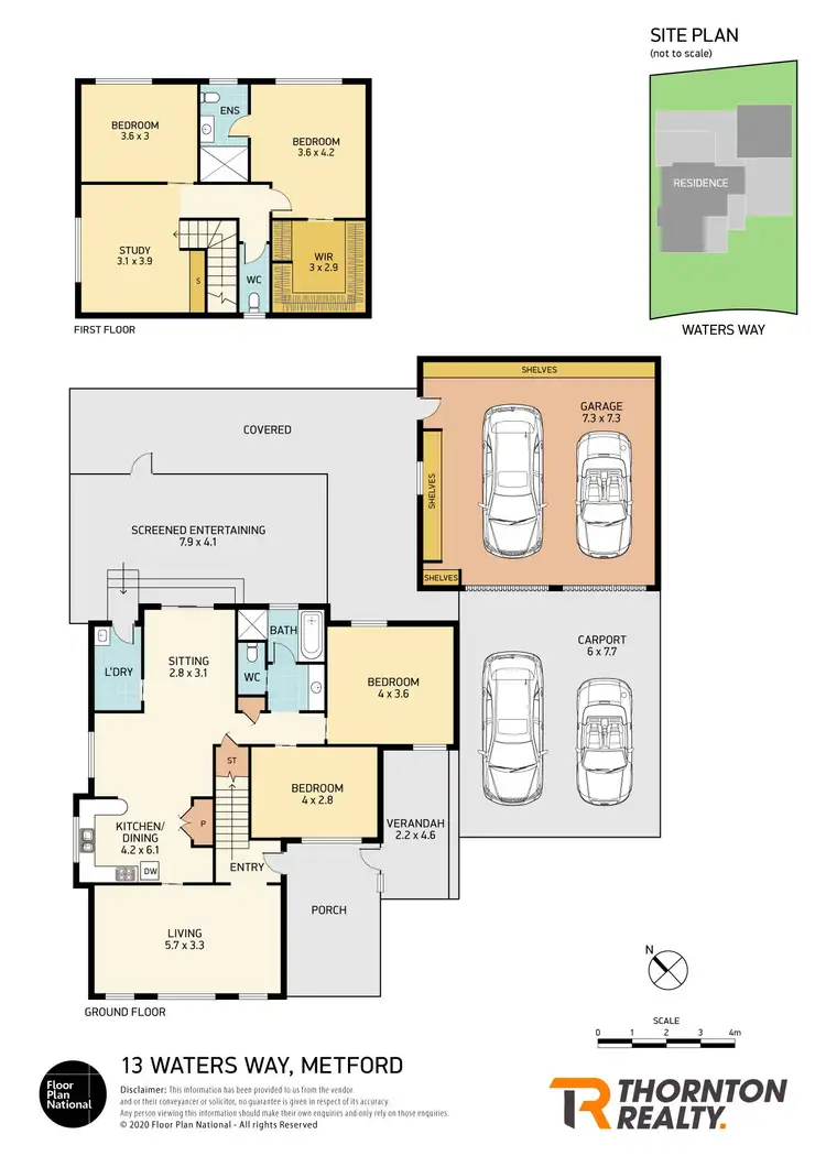 Floorplan of Homely house listing, 13 Waters Way, Metford NSW 2323