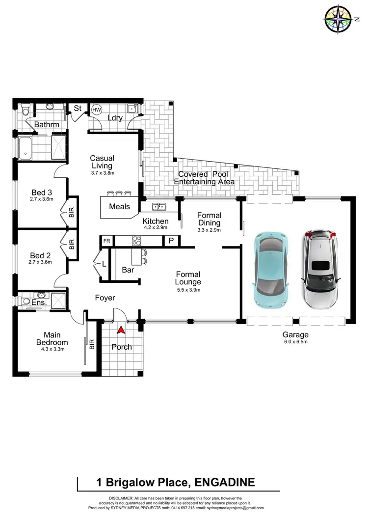 Floorplan of Homely house listing, 1 Brigalow Place, Engadine NSW 2233