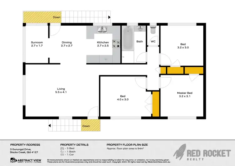 Floorplan of Homely house listing, 3 Gunungai Drive, Slacks Creek QLD 4127