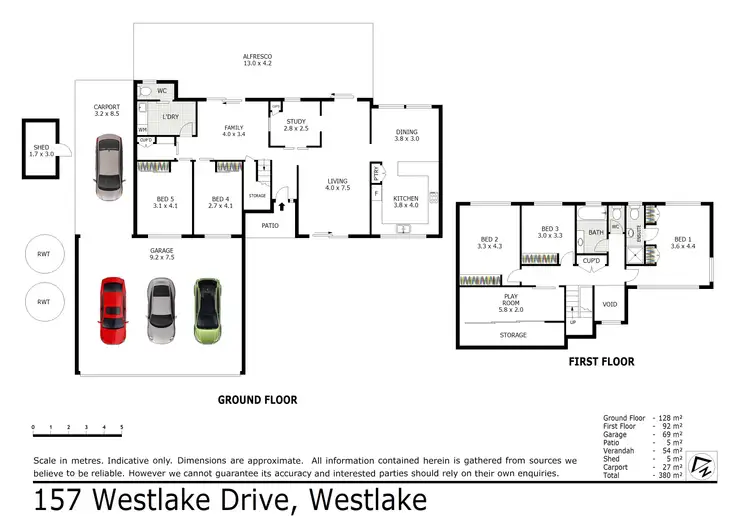 Floorplan of Homely house listing, 157 Westlake Drive, Westlake QLD 4074