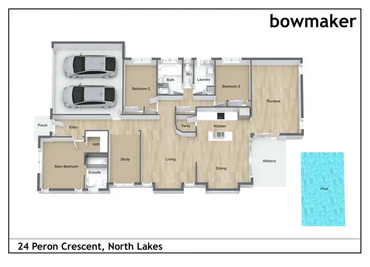 Floorplan of Homely house listing, 24 Peron Crescent, North Lakes QLD 4509