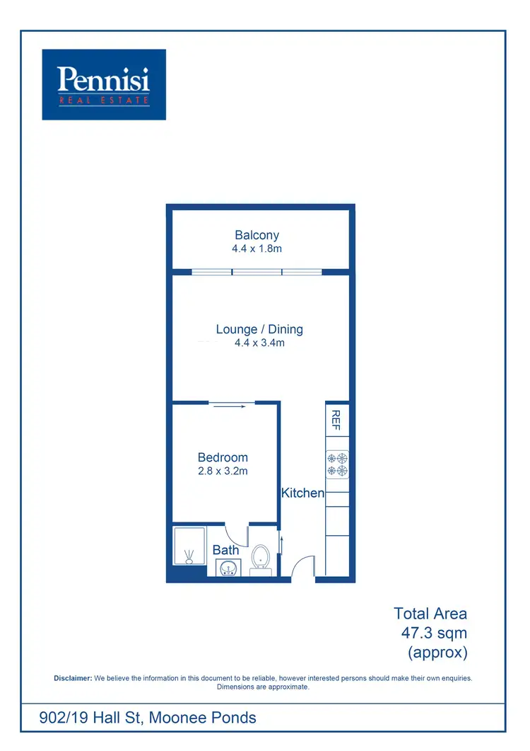Floorplan of Homely apartment listing, 19 Hall Street, Moonee Ponds VIC 3039