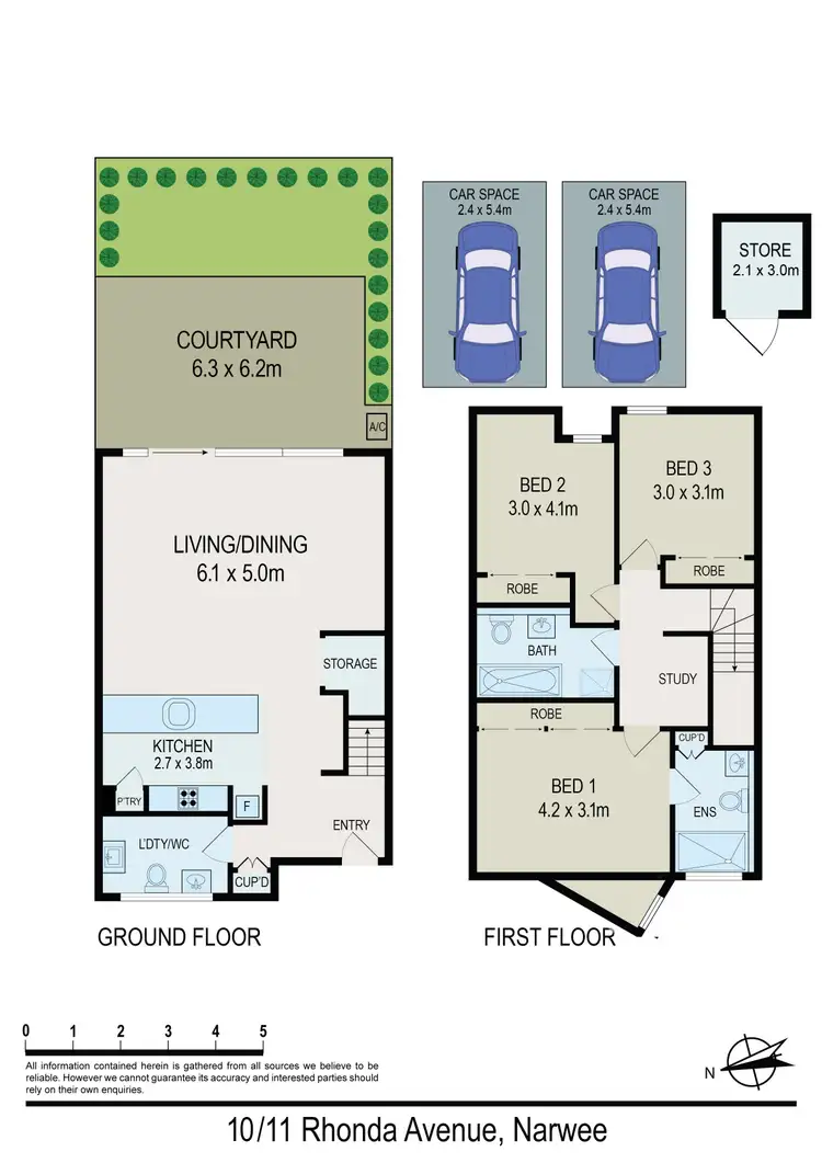 Floorplan of Homely townhouse listing, 10/11 Rhonda Avenue, Narwee NSW 2209