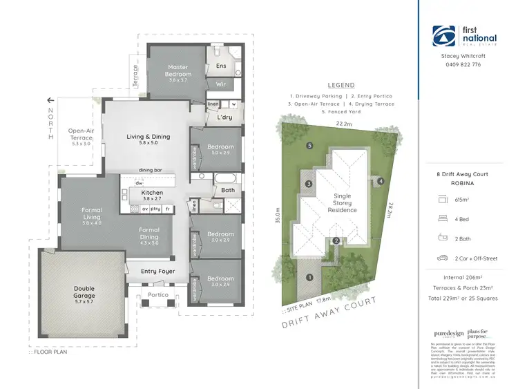 Floorplan of Homely house listing, 8 Drift Away Court, Robina QLD 4226