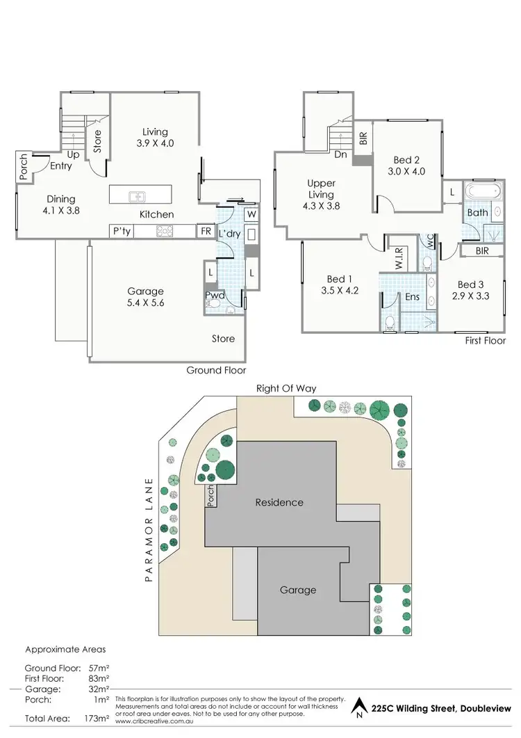 Floorplan of Homely house listing, 225C Wilding Street, Doubleview WA 6018