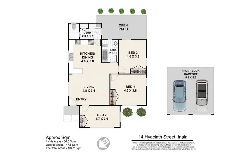 Floorplan of Homely house listing, 14 Hyacinth Street, Inala QLD 4077