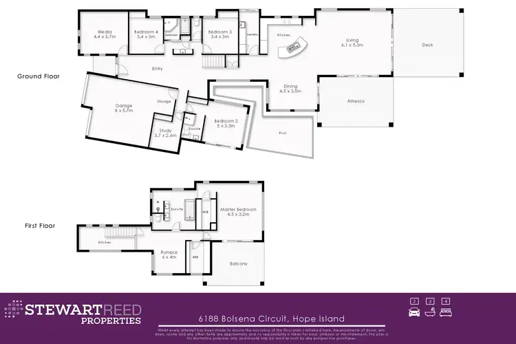 Floorplan of Homely house listing, 6188 Bolsena Circuit, Hope Island QLD 4212