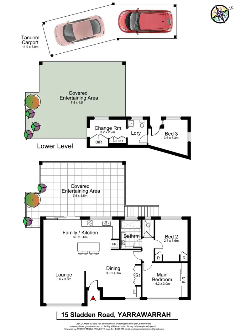 Floorplan of Homely house listing, 15 Sladden Road, Yarrawarrah NSW 2233