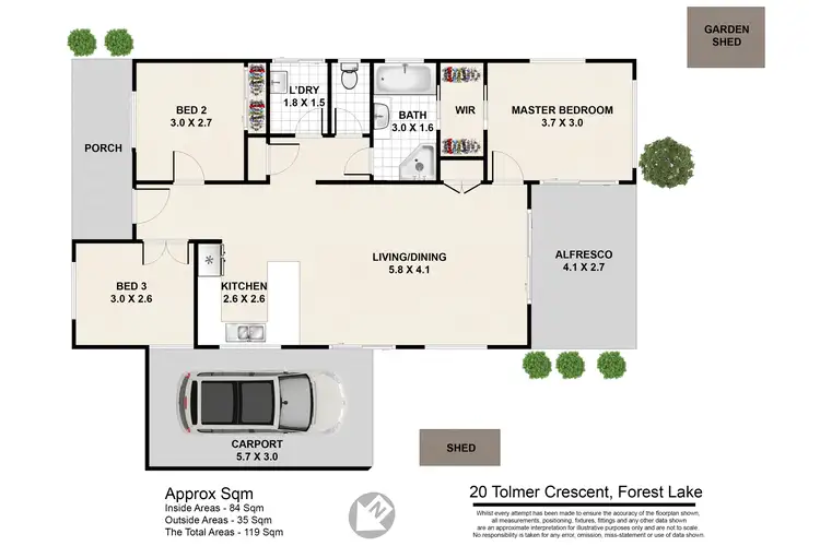 Floorplan of Homely house listing, 20 Tolmer Crescent, Forest Lake QLD 4078