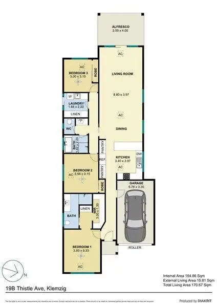 Floorplan of Homely house listing, 19b Thistle Avenue, Klemzig SA 5087