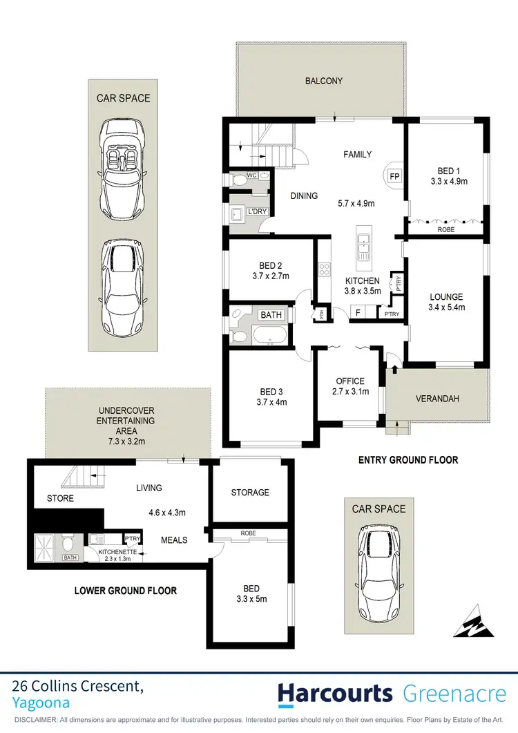 Floorplan of Homely house listing, 26 Collins Crescent, Yagoona NSW 2199