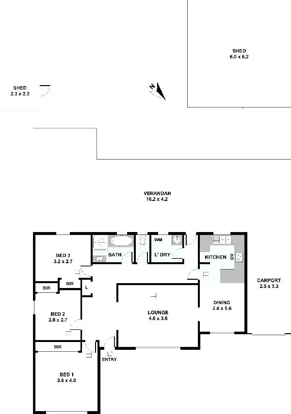 Floorplan of Homely house listing, 16 Nottingham Avenue, Salisbury East SA 5109