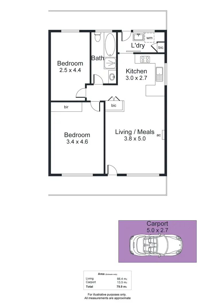 Floorplan of Homely unit listing, 16/376 Henley Beach Road, Lockleys SA 5032