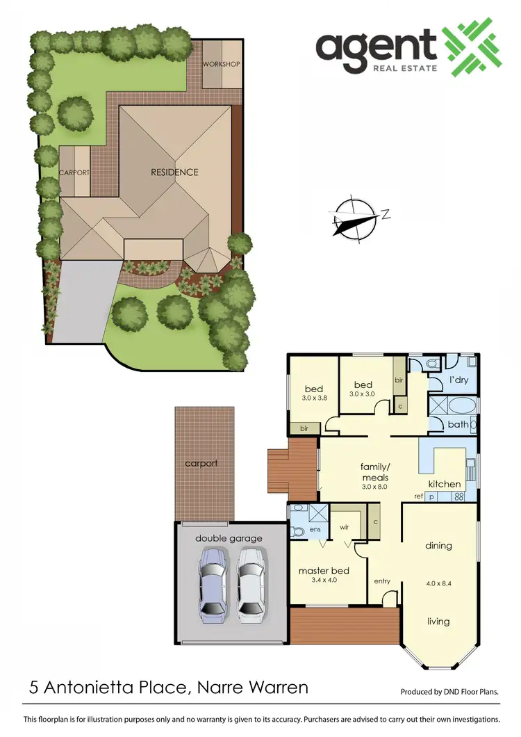 Floorplan of Homely house listing, 5 Antonietta Place, Narre Warren VIC 3805