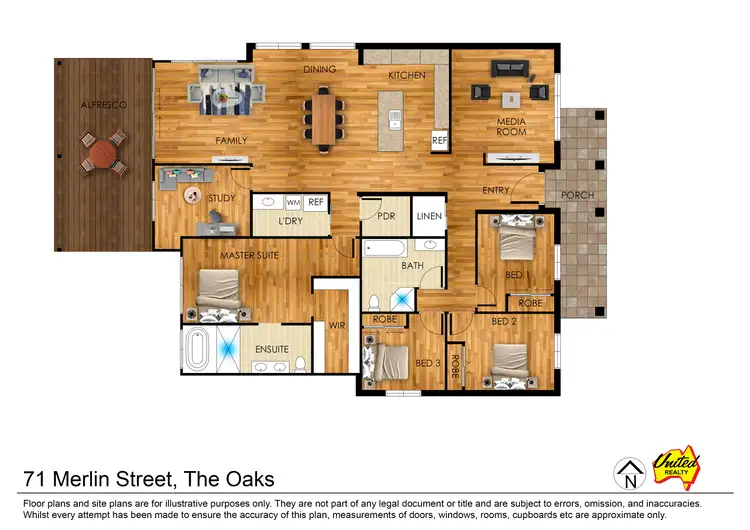 Floorplan of Homely house listing, 71 Merlin Street, The Oaks NSW 2570
