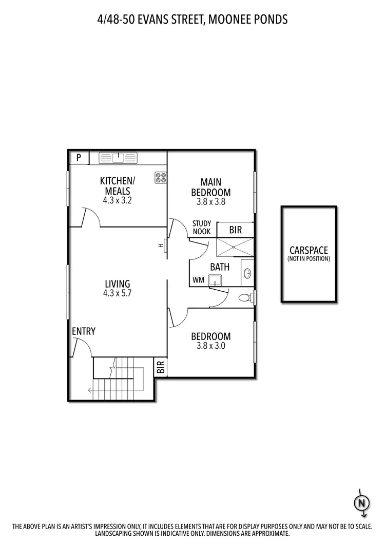 Floorplan of Homely unit listing, 4/48-50 Evans Street, Moonee Ponds VIC 3039