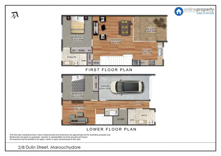 Floorplan of Homely townhouse listing, 8 Dulin Street, Maroochydore QLD 4558