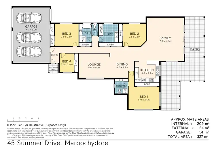 Floorplan of Homely house listing, 45 Summer Drive, Maroochydore QLD 4558