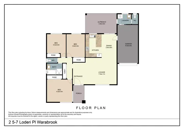 Floorplan of Homely villa listing, 2/5-7 Loderi Place, Warabrook NSW 2304