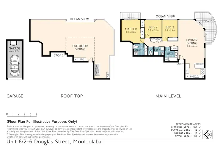 Floorplan of Homely unit listing, 6/2 - 6 Douglas Street, Mooloolaba QLD 4557