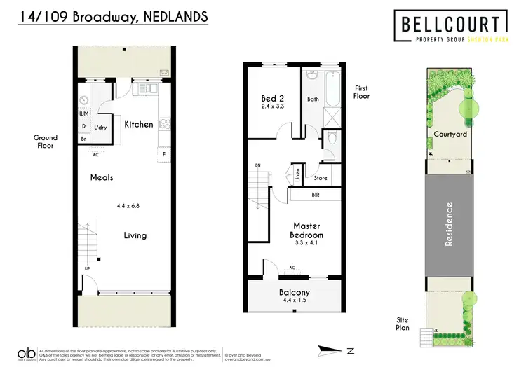 Floorplan of Homely townhouse listing, 14/109 Broadway, Nedlands WA 6009