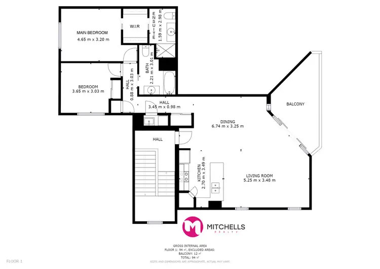 Floorplan of Homely unit listing, 6/320 Esplanade, Scarness QLD 4655