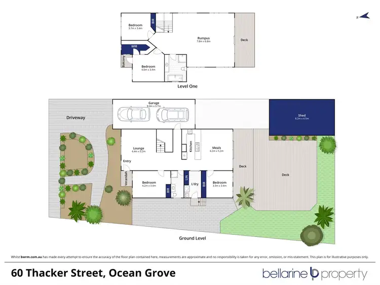 Floorplan of Homely house listing, 60 Thacker Street, Ocean Grove VIC 3226