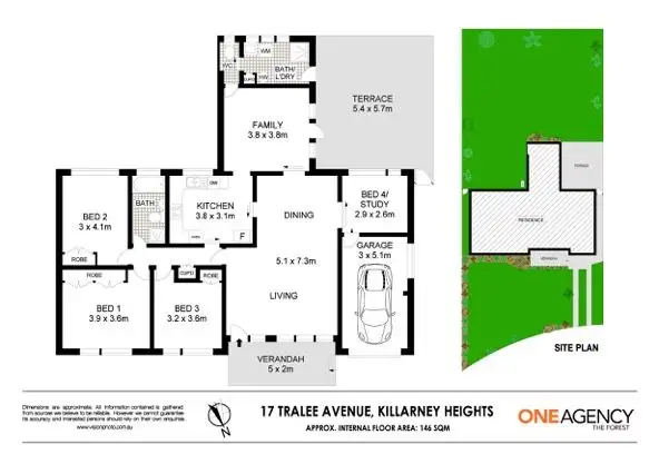 Floorplan of Homely house listing, 17 Tralee Avenue, Killarney Heights NSW 2087