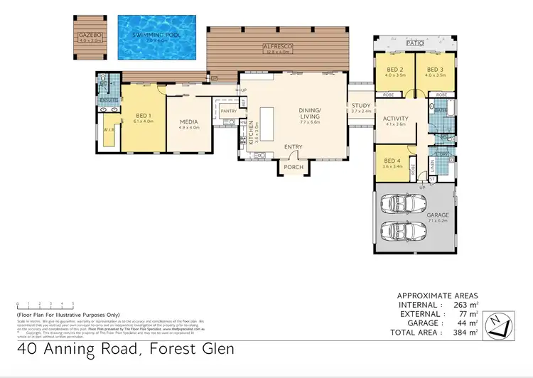 Floorplan of Homely rural property listing, 40 Anning Road, Forest Glen QLD 4556