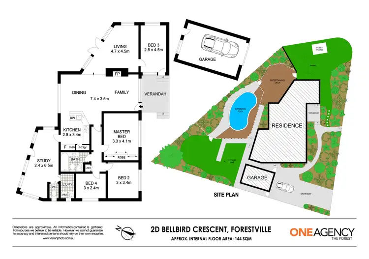 Floorplan of Homely house listing, 2D Bellbird Crescent, Forestville NSW 2087