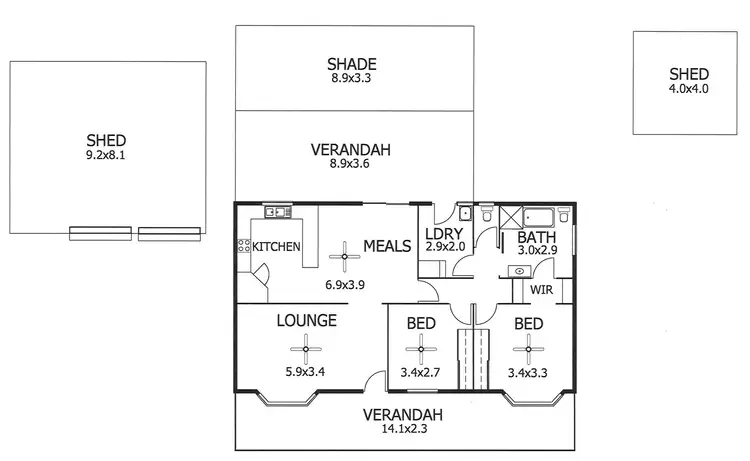 Floorplan of Homely house listing, 45 Doecke Road, Murray Bridge SA 5253
