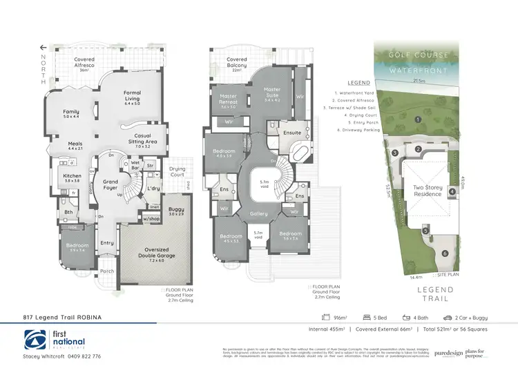 Floorplan of Homely house listing, 817 Legend Trail, Robina QLD 4226