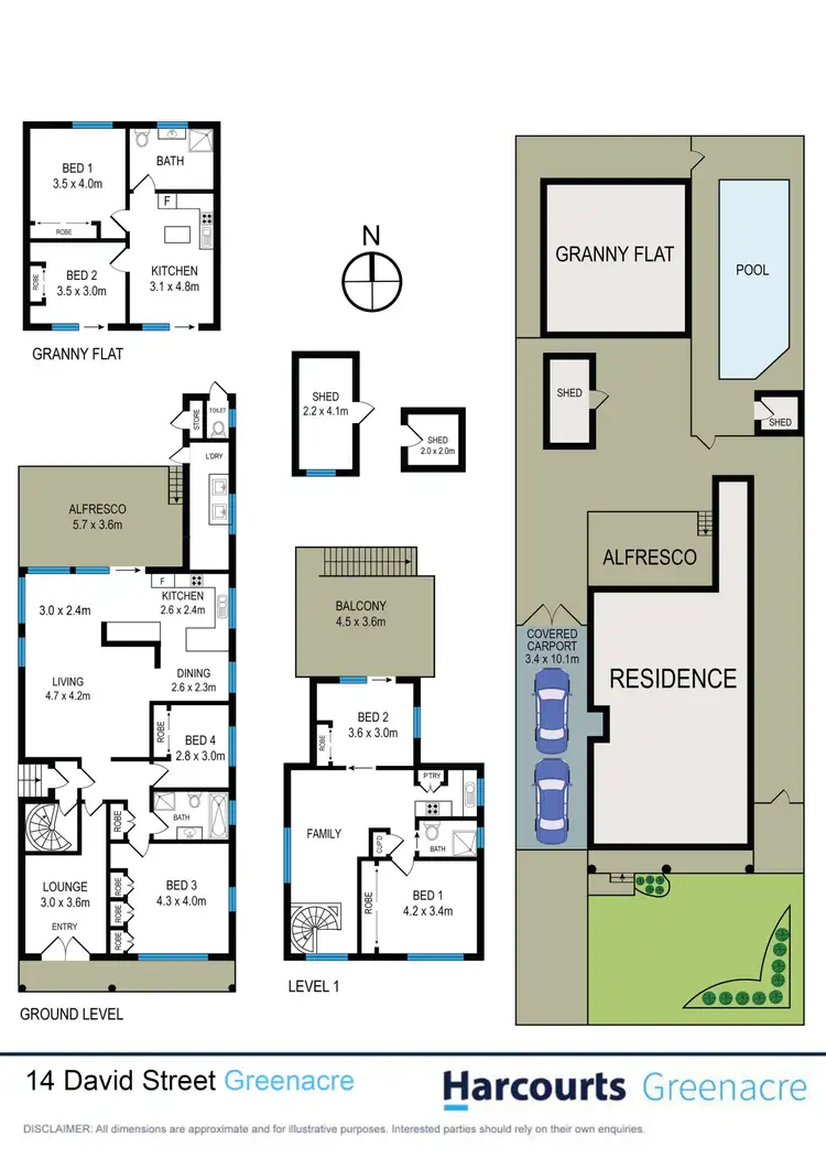 Floorplan of Homely house listing, 14 David Street, Greenacre NSW 2190