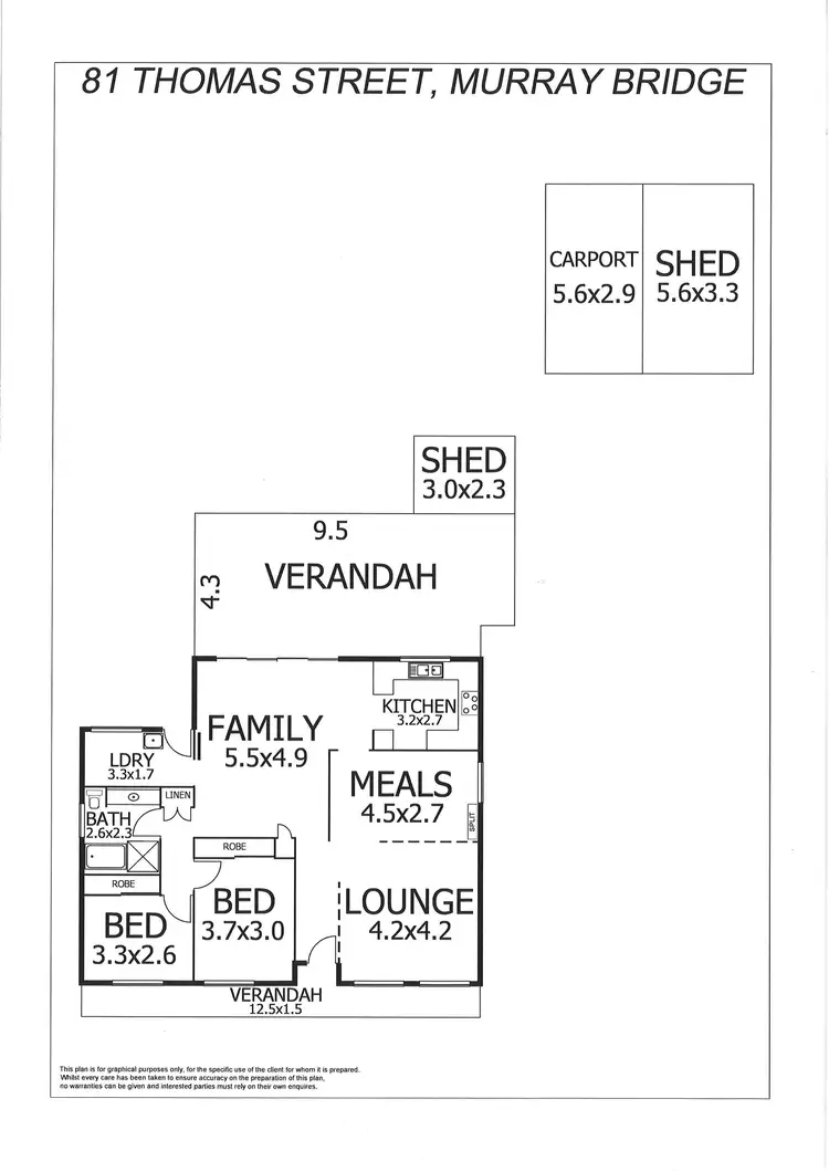 Floorplan of Homely house listing, 81 Thomas Street, Murray Bridge SA 5253